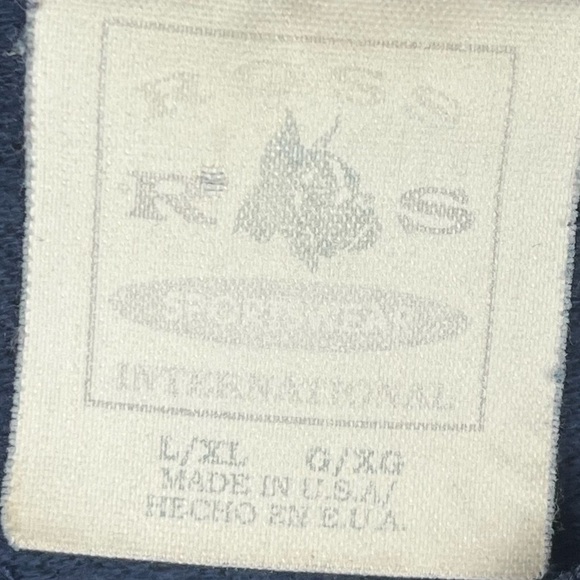 Vintage 90's America SpiritwearSpellout Sweatshirt XL USA Biker Grunge Track - Picture 8 of 12